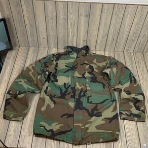 Men Army Military Camo Chemical Protection Jacket Pants Suit Lined Sz S Cargo